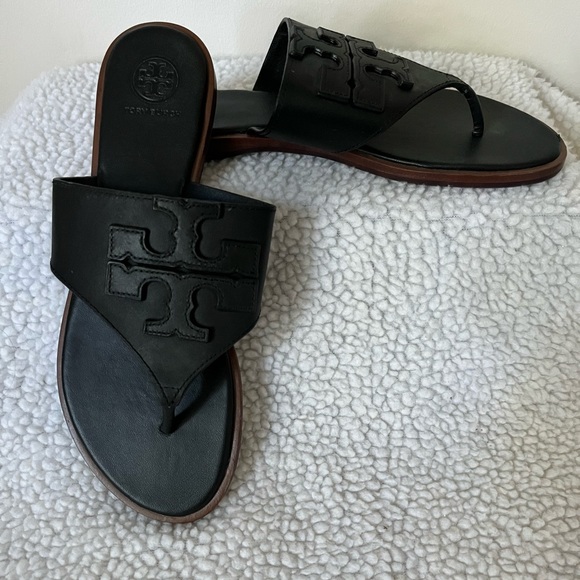 Tory Burch Weston Logo Sandals - Picture 3 of 7